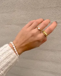 Studio Z Silica armband in verguld sterlingzilver witte zirkoon