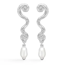 Studio Z Wave oorbellen in zilver