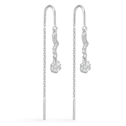 Studio Z Tangled ketting oorbellen in zilver witte zirkoon
