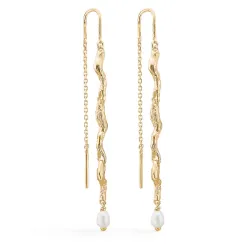 Studio Z Tangled ketting oorbellen in verguld sterlingzilver