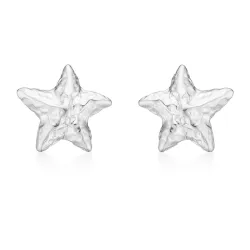 Studio Z Starfish Lustre oorsteker in zilver