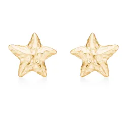 Studio Z Starfish Lustre oorsteker in verguld sterlingzilver