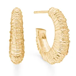 Studio Z Seashell Secrets oorsteker in verguld sterlingzilver