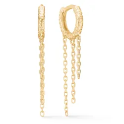 Studio Z Wild Cliff creool in verguld sterlingzilver