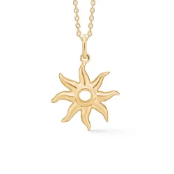 Studio Z Ocean Aura ketting in verguld sterlingzilver