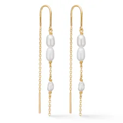 Studio Z Perma ketting oorbellen in verguld sterlingzilver