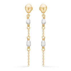 Studio Z Perma ketting oorbellen in verguld sterlingzilver