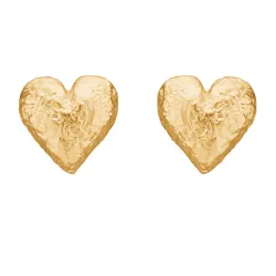 Studio Z Amour Heart oorbellen in verguld sterlingzilver