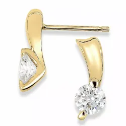 oorbellen in 9 karaat goud met 