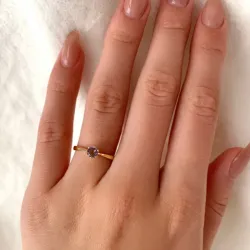 amethist solitaire ring in 9 karaat goud - Gold Collection