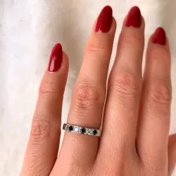 Diamant ring in 14 karaat witgoud 0,10 ct 0,15 ct