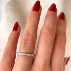 diamant ring in 14 karaat witgoud 0,26 ct