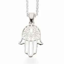 Scrouples hamsa hand hanger met ketting in zilver