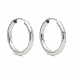 20 mm Scrouples creool in zilver