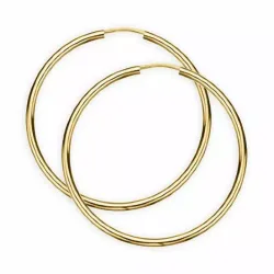 40 mm Scrouples creool in verguld sterlingzilver