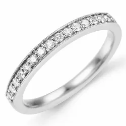 diamant ring in 14 karaat witgoud 0,18 ct