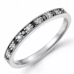 diamant ring in 14 karaat witgoud 0,09 ct 0,10 ct