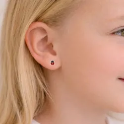 lieveheersbeestje oorbellen in zilver - Little Ones