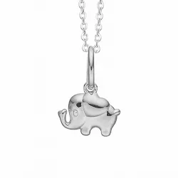 Aagaard olifant hanger met ketting in zilver