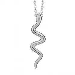 Aagaard slangen hanger met ketting in zilver