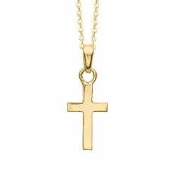 Aagaard kruis ketting met hanger in verguld sterlingzilver