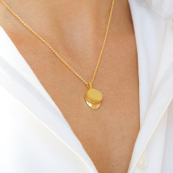 Støvring Design studenten pet ketting in verguld sterlingzilver