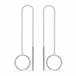 Støvring Design lange oorbellen in zilver