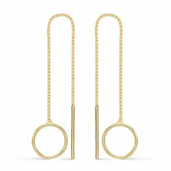 Støvring Design lange oorbellen in verguld sterlingzilver