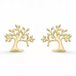 Støvring Design boom van het leven oorbellen in 8 karaat goud