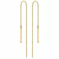 lange Støvring Design ketting oorbellen in 8 karaat goud