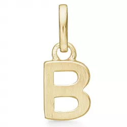 Støvring Design letter b hanger in verguld sterlingzilver