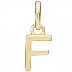 Støvring Design letter f hanger in verguld sterlingzilver