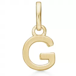Støvring Design letter g hanger in verguld sterlingzilver