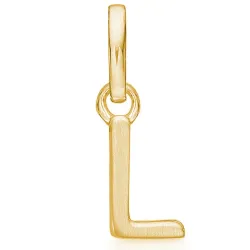 Støvring Design letter l hanger in verguld sterlingzilver