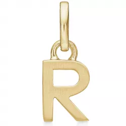 Støvring Design letter r hanger in verguld sterlingzilver