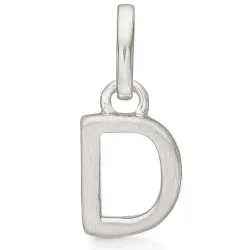 Støvring Design letter d hanger in gerodineerd zilver