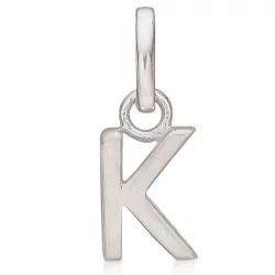 Støvring Design letter k hanger in gerodineerd zilver