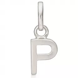 Støvring Design letter p hanger in gerodineerd zilver