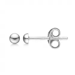 3 mm Støvring Design bolletje oorbellen in zilver