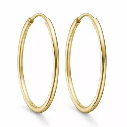 25 mm Støvring Design creool in 8 karaat goud