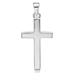 13 x 20 mm Støvring Design kruis hanger in zilver