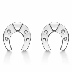 Støvring Design hoefijzer oorbellen in zilver