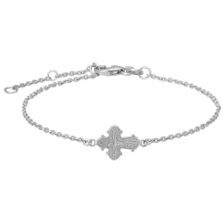 13 x 8 mm Siersbøl dagmar kruisen armband in zilver