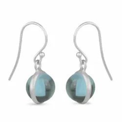 bolletje oorbellen in zilver - Loom Stones