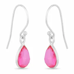 lange druppel oorbellen in zilver - Loom Stones