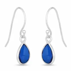 druppel oorbellen in zilver - Loom Stones