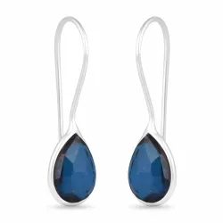blauwe topaas oorbellen in zilver