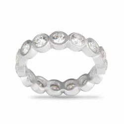 mat zirkoon ring in zilver - Bubbly Sparkle