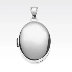 testsieraad medaillon in zilver