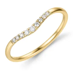 diamant ring in 9 karaat goud 0,09 ct - Simple Diamonds